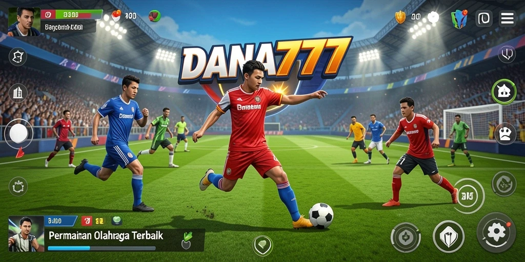 Tangkapan layar DANA777 menampilkan aksi pertandingan olahraga yang seru.