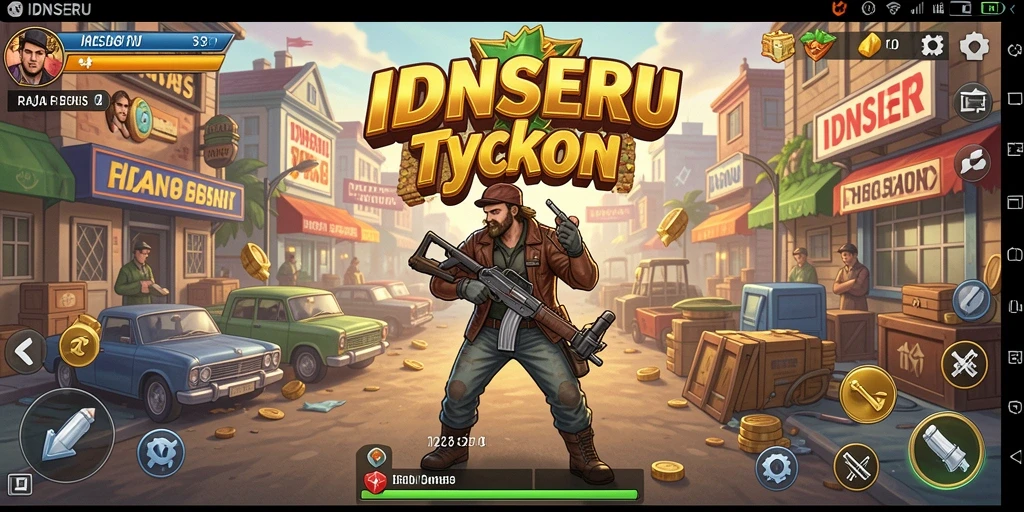 Tampilan gameplay <strong>IDNSERU</strong> yang memukau dalam dunia Tycoon.