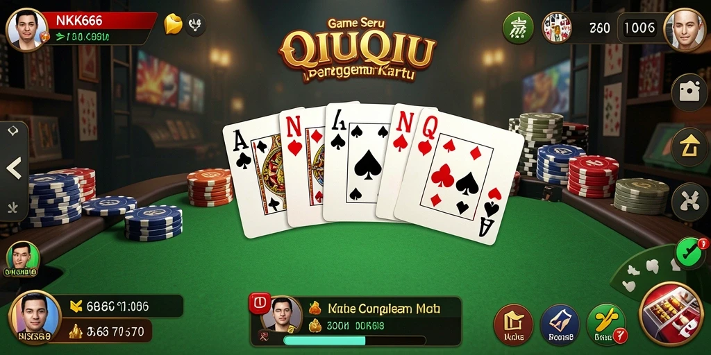 Gameplay seru QiuQiu di NK666 dengan tampilan menarik.