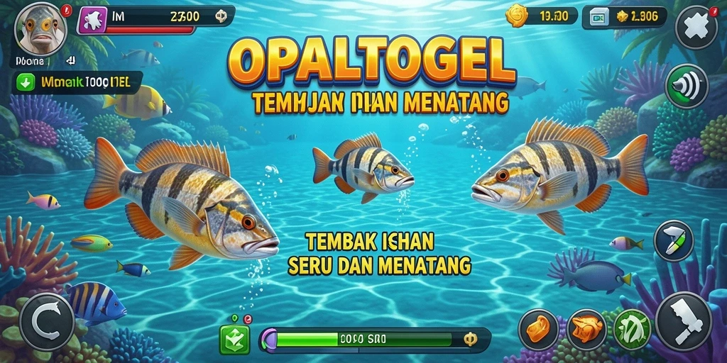Gameplay mendebarkan dalam OPALTOGEL menunjukkan aksi Tembak Ikan.