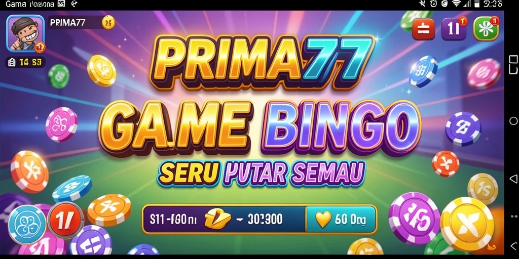 Tampilan gameplay seru dalam aplikasi Bingo PRIMA77.