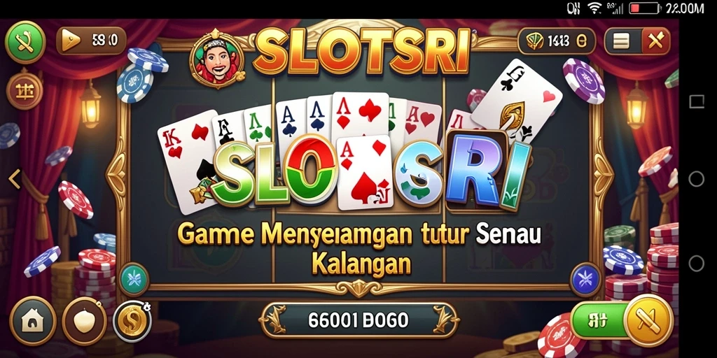 Screenshot gameplay SLOTSRI menampilkan aksi Domino yang mendebarkan.