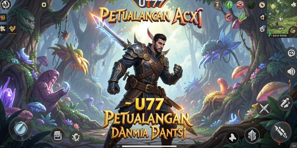 Menampilkan aksi seru dalam gameplay ARPG di UT77.