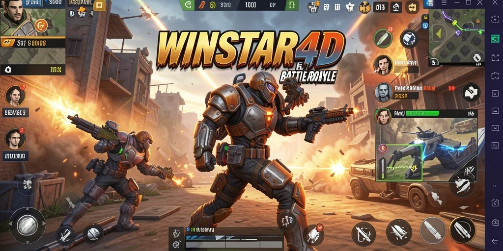 Tampilan gameplay seru WINSTAR4D dengan aksi pertempuran tak terlupakan.