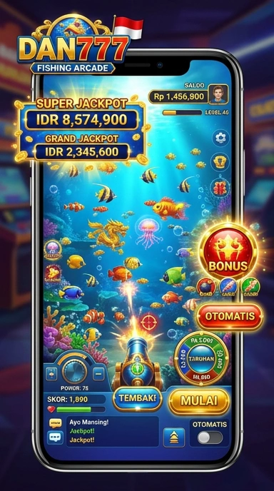 Screenshot tampilan aplikasi dan777 di perangkat Android.